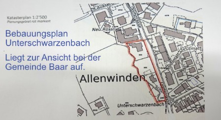 Bebauungsplan Unterschwarzenbach